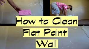 how to clean flat paint walls home