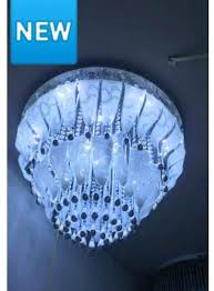 modern chandelier light with bluetooth