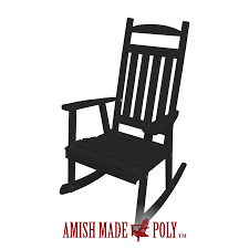 poly english rocking chair amish made