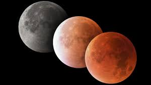 A total lunar eclipse will turn red ...