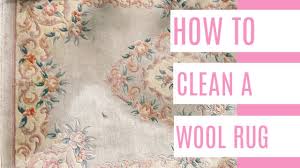 how to clean a wool rug at home with