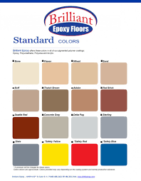 Epoxy Color Charts And Chip Options