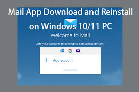 mail app and reinstall on