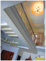 homes staircase design kerala thrissur