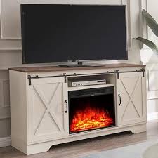 Farmhouse Tv Stand With Fireplace 31