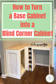 blind corner cabinet diy corner