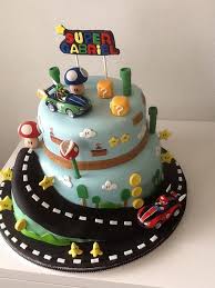 Available in a choice of flavours, which can all be made gluten free this super mario shaped character cake is the perfect cake for any birthday party. Super Mario Kart Cake By Maty Sweet S Designs Cakesdecor