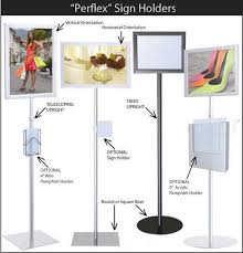 perflex pedestal base sign stand