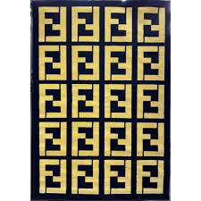 fendi maybach rugs gold black sj 01697