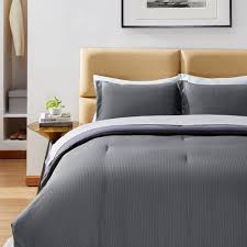 Bedsure Striped Comforter Set King Size