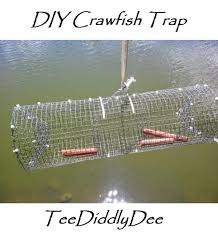 diy crawfish crawdad trap fishing