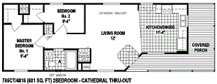 single wide mobile home floor plan