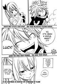 Natsu x Lucy manga moment /Hearts meet after a year apart of each other  #fairytail ❤️ | Fairy tail gray, Fairy tail, Read fairy tail