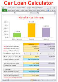 Use our car loan emi calculator to calculate equated monthly installments for your icici car loan. Car Payment Comparison Calculator Excel Templates Calculate Your Monthly Car Payment And Compare To Two Loan Opt Car Loan Calculator Loan Calculator Car Loans