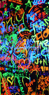Black Light Graffiti Graffiti Neon Signs Face Art