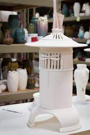 Ephraim Pottery Lantern In Bisque Ware