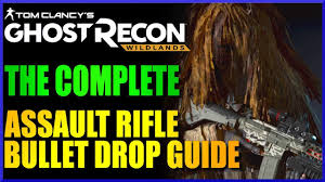 Ghost Recon Wildlands Assault Rifle Bullet Drop Test All