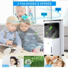 The remote control allows you to easily change settings. Costway Portable Cooler Fan Filter Humidify Anion W Remote Control