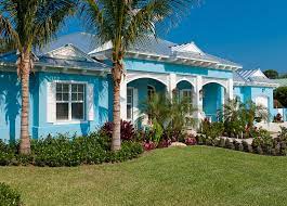 75 Tropical Blue Exterior Home Ideas