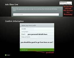 an xbox live account on the xbox 360