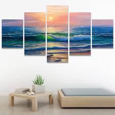 Signwin Large Beach Sunset Wall Art 5