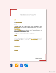 business proposal letter template