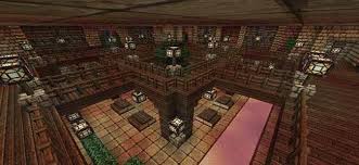 Maybe 1/4 of the floor with the other 3/4 being stone slab or clear glass over glowstone. 8 Amazing Minecraft Library Designs Enderchest