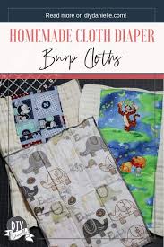 how to sew homemade burp cloths from