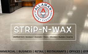 commercial business vct floor strip n wax