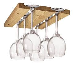 Cabinet Wood Wine Glass Rack Storage