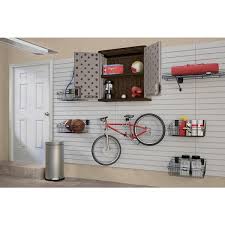 Wall Mounted Garage Cabinet In Platinum