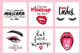 lashes mascara makeup e lettering