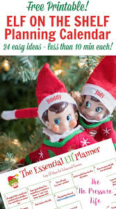 He often leaves a little note for the kids to explain his antics or tell them about a special treat he's left for them, so i created some simple printable note cards to have on hand. Free Printable Elf On The Shelf Calendar With 24 Easy Ideas Christmas Countdown Christmas Crafts Holiday Fun