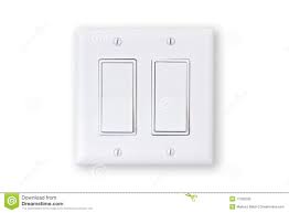 Double Light Switch Stock Image Image Of Indoor Object 17592535