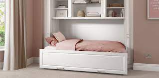 New England Side Fold Wall Bed In Pure