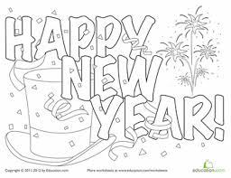 The new year is the day that marks the time of the beginning of a new calendar year, and is the day on which the year count of the specific calendar used is incremented. New Year Coloring Pages
