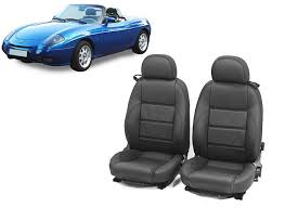 Black Leather Seat Covers Fiat