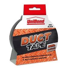 unibond duct tape 50mm x 25m black