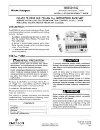 White Rodgers 50d50 842 Installation Guide Manualzz Com