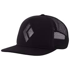 Black Diamond Flat Bill Trucker Hat Cap Captain White Ii One Size