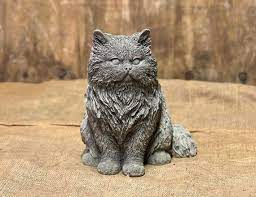 Realistic Persian Cat Sculpture