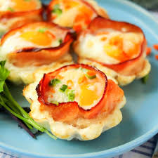 air fryer bacon and egg cups simply