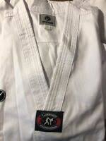 V Neck Student Taekwondo Uniform Gi W White Belt Ebay