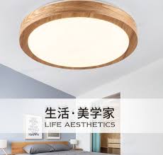 wooden led solid wood ceiling light