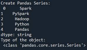 convert pandas series to string spark