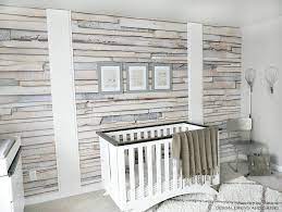 Whitewashed Wood Wallpaper Accent Wall