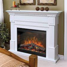 sus white electric fireplace mantel