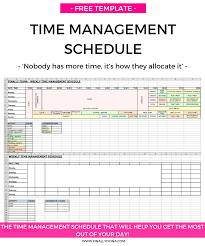 020 Template Ideas Time Management Schedule Post Image