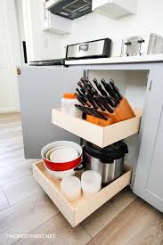 build pull out shelves for kitchen cabinets