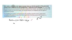 Equation Of The Polynomial Function